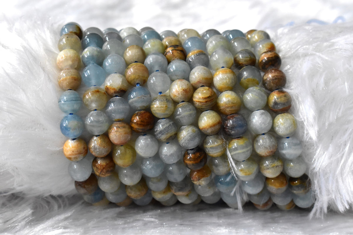Gemstone Beads | Blue Calcite | Crystal Beads for Jewelry