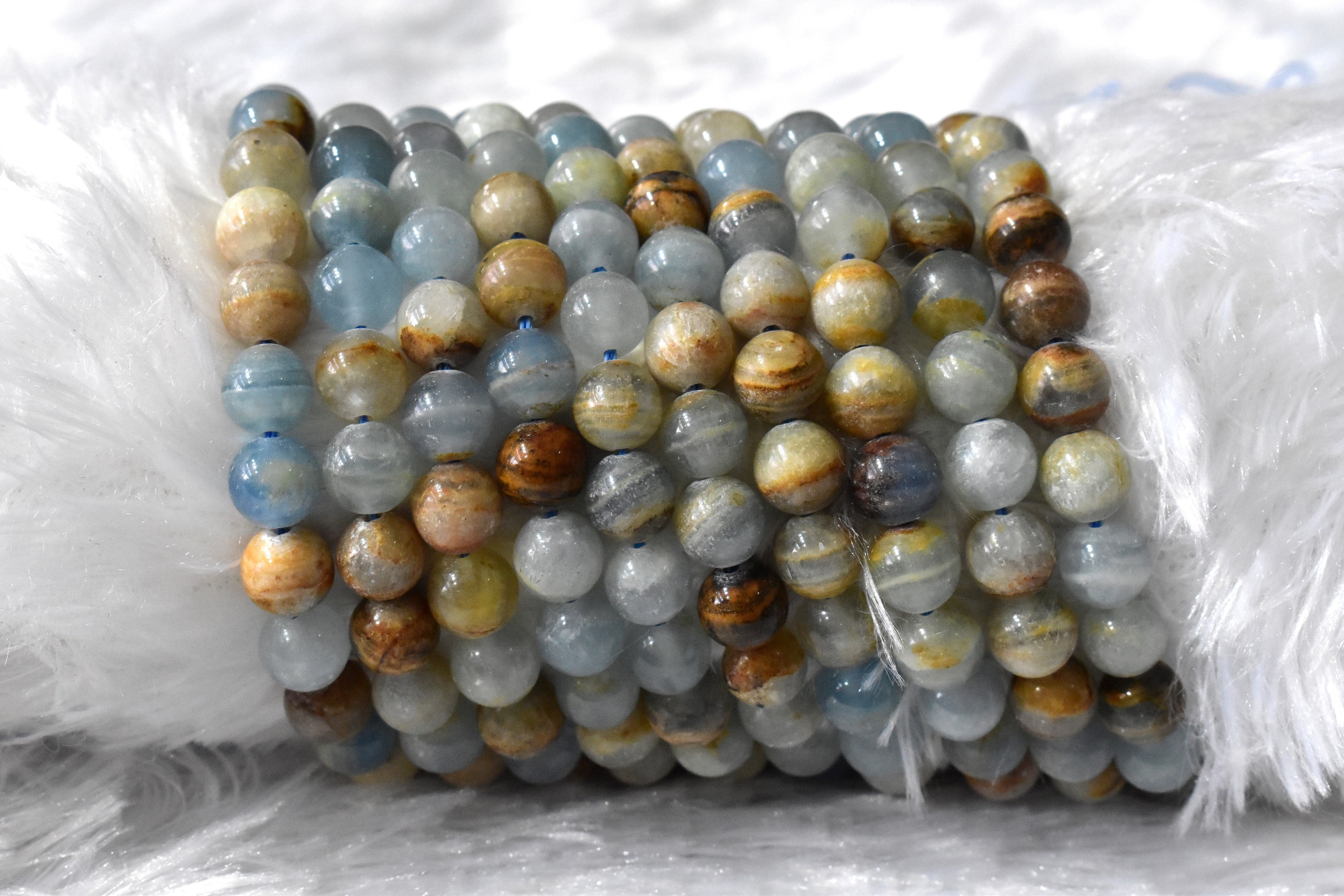 Gemstone Beads | Blue Calcite | Crystal Beads for Jewelry