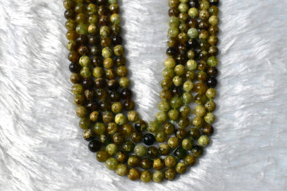 Green Tourmaline Gemstone Beads, Crystal Beads for Jewelry