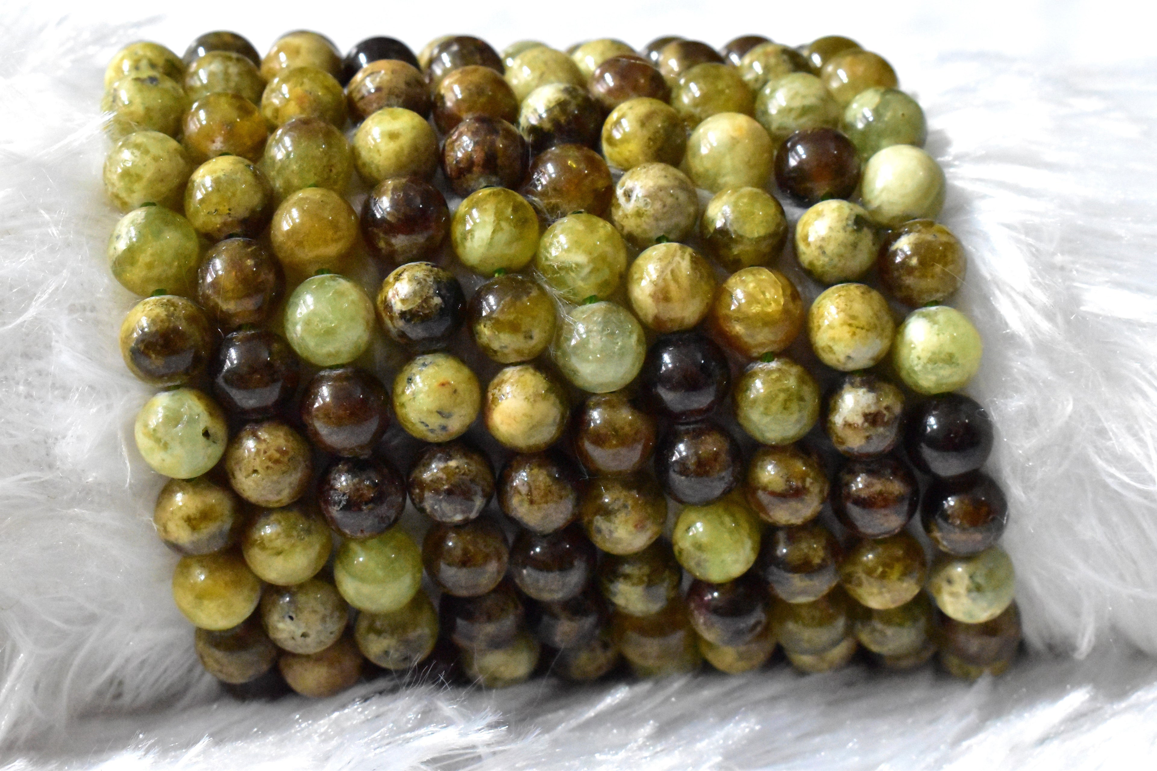 Green Tourmaline Gemstone Beads, Crystal Beads for Jewelry