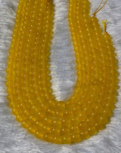 Yellow Jade Gemstone Beads, Crystal Beads for Jewelry.  DestGlow