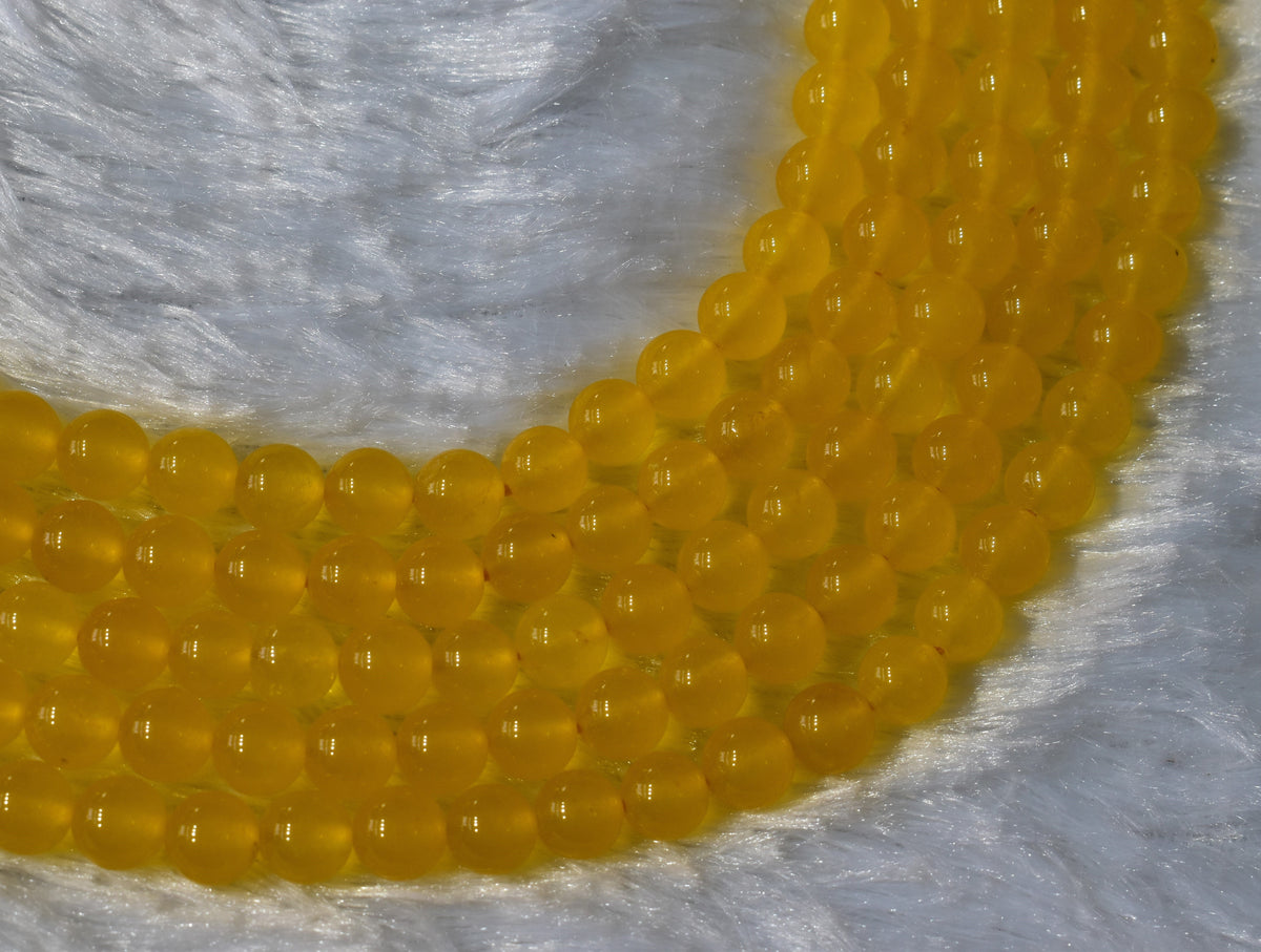 Yellow Jade Gemstone Beads, Crystal Beads for Jewelry.  DestGlow