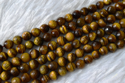 Tiger eye Faceted Beads, Crystal Beads for Jewelry.  DestGlow