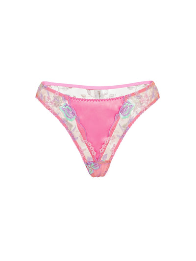 Pink Floral Thong - accessories