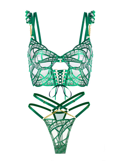 Luxe Green Metallic Foil Adjustable Set 