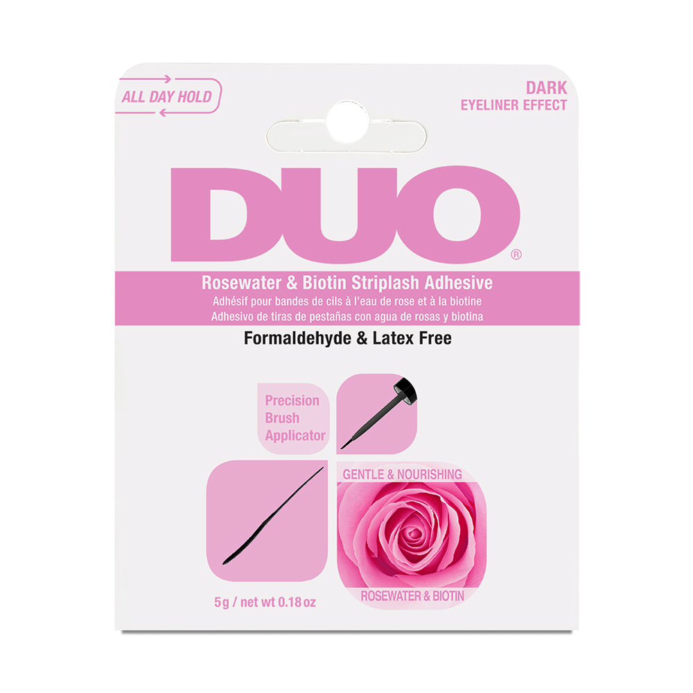 DUO Brush On Striplash Adhesive - Rosewater &amp;amp; Biotin (Dark) - DestGlow