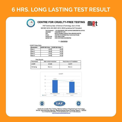 The Derma Co 1% Hyaluronic Long Lasting Sunscreen SPF 50 Pa++++