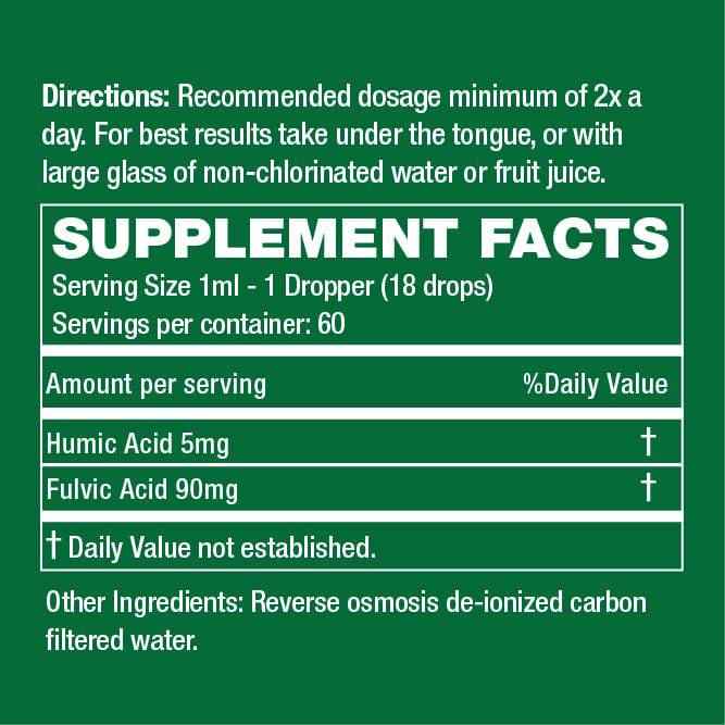 2oz Daily Minerals Fulvic Humic Concentrate