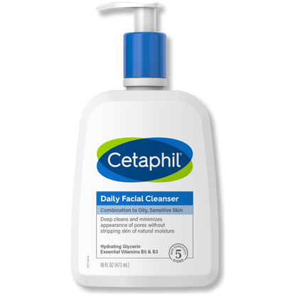 Cetaphil Daily Facial Cleanser, Combination to Oily Sensitive Skin - 16.0 Fl Oz by Pasteur Pharmacy