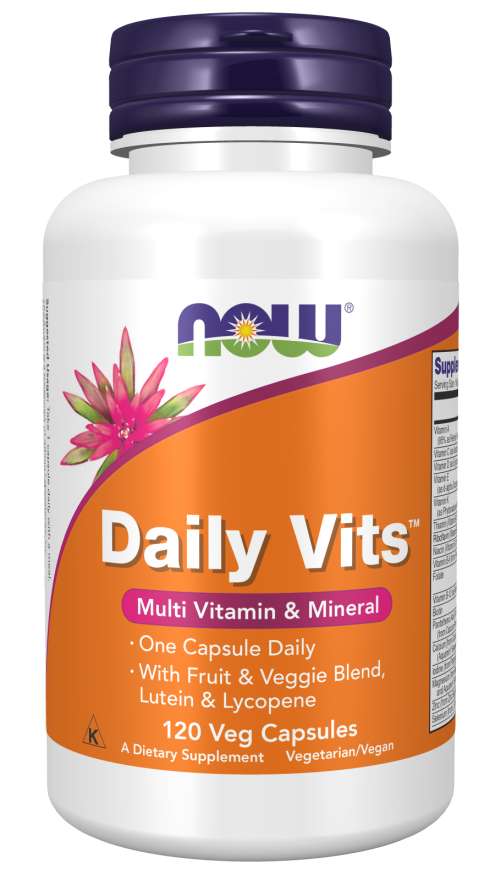 Daily Vits™ Veg Capsules - Multivitamin &amp; Mineral by Country Life Natural Foods