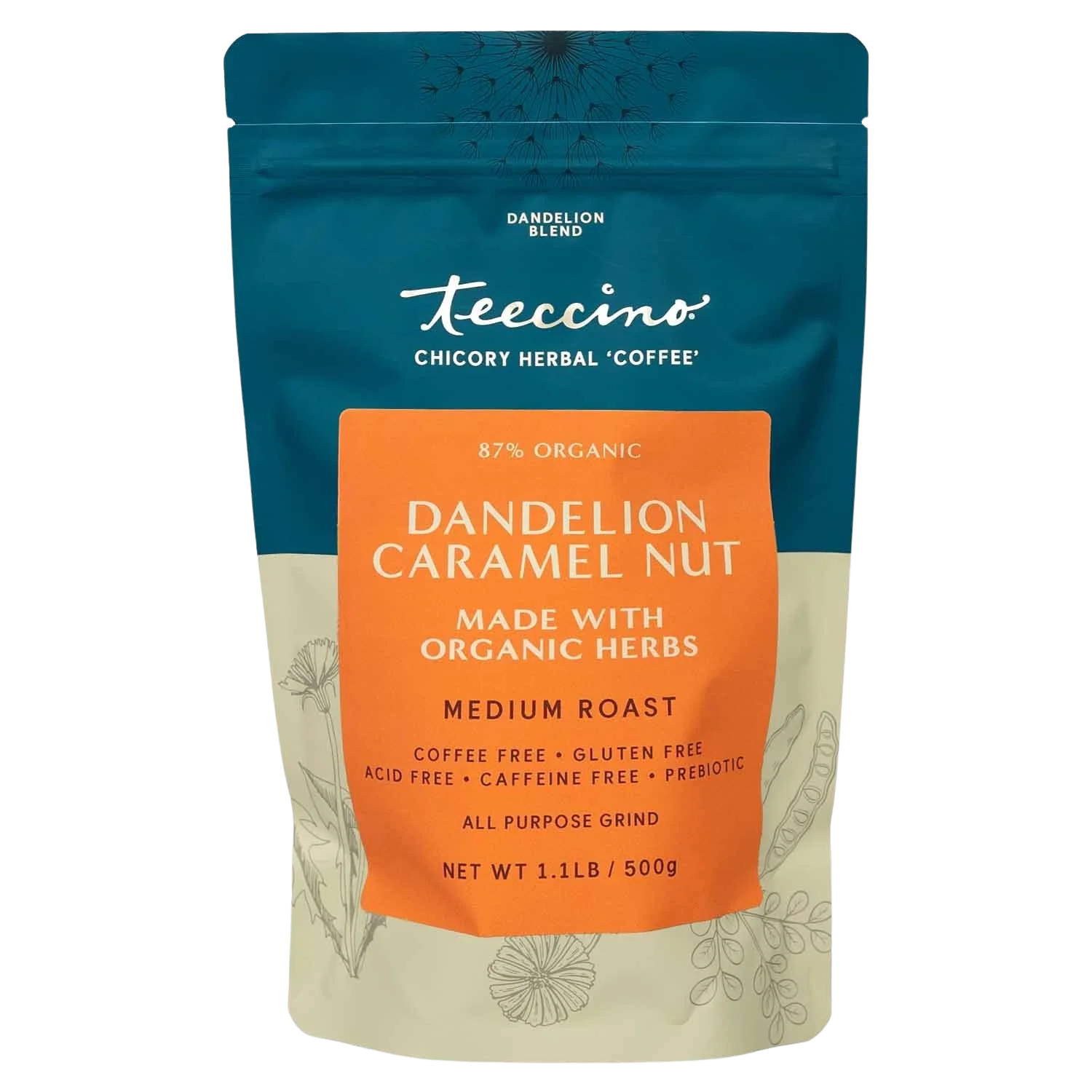 Dandelion Caramel Nut Chicory Herbal Coffee