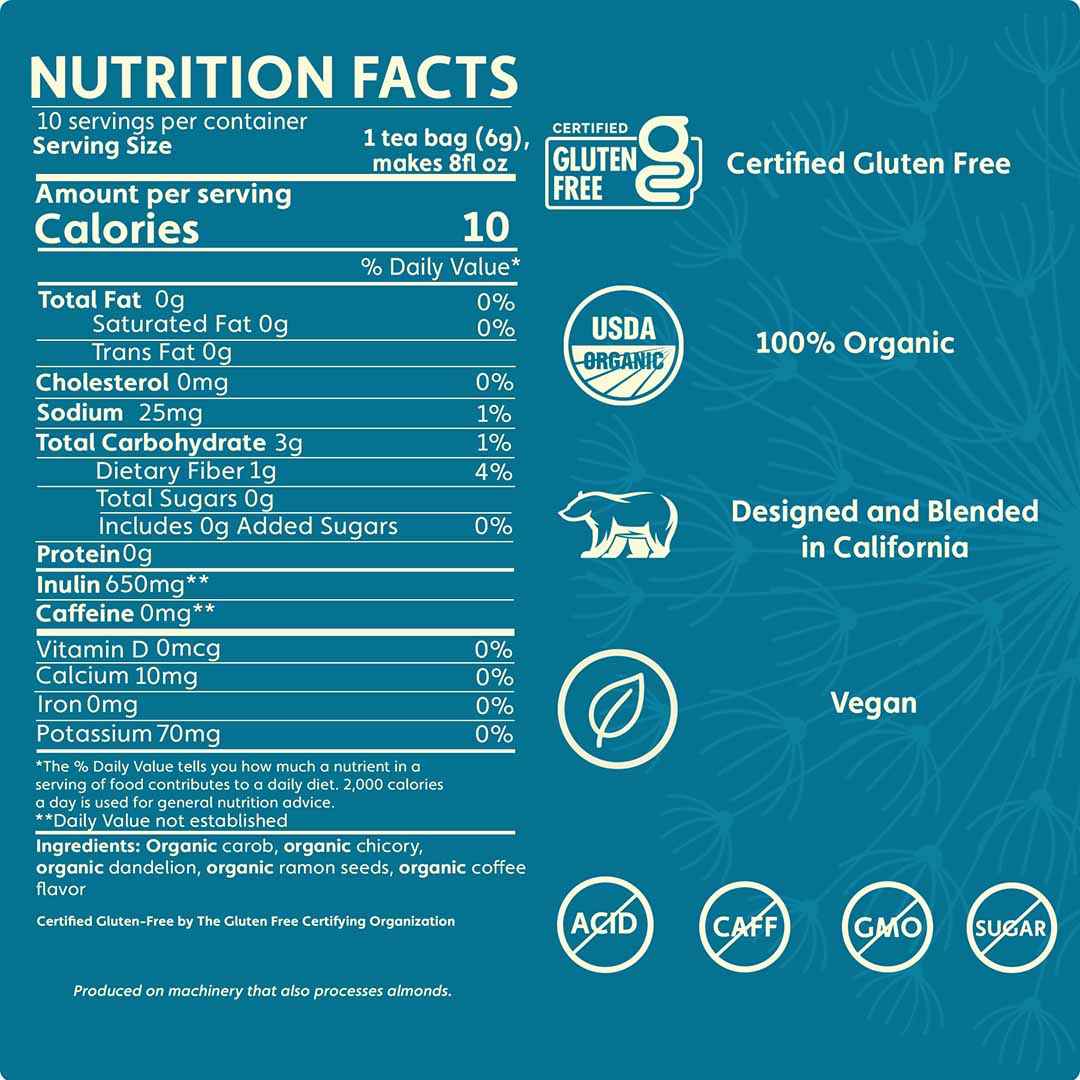 Dandelion Dark Roast Herbal Tea