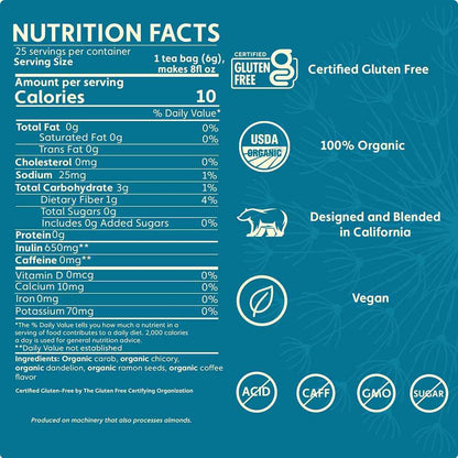 Dandelion Dark Roast Herbal Tea