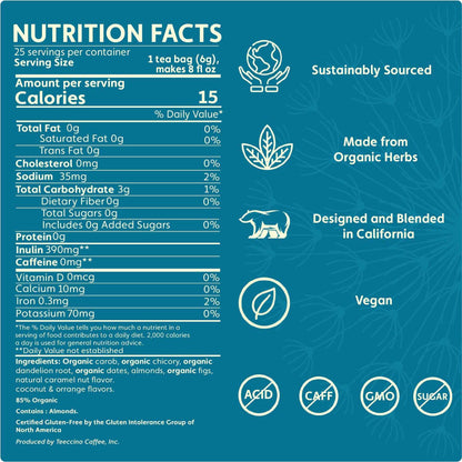 Dandelion Caramel Nut Roasted Herbal Tea