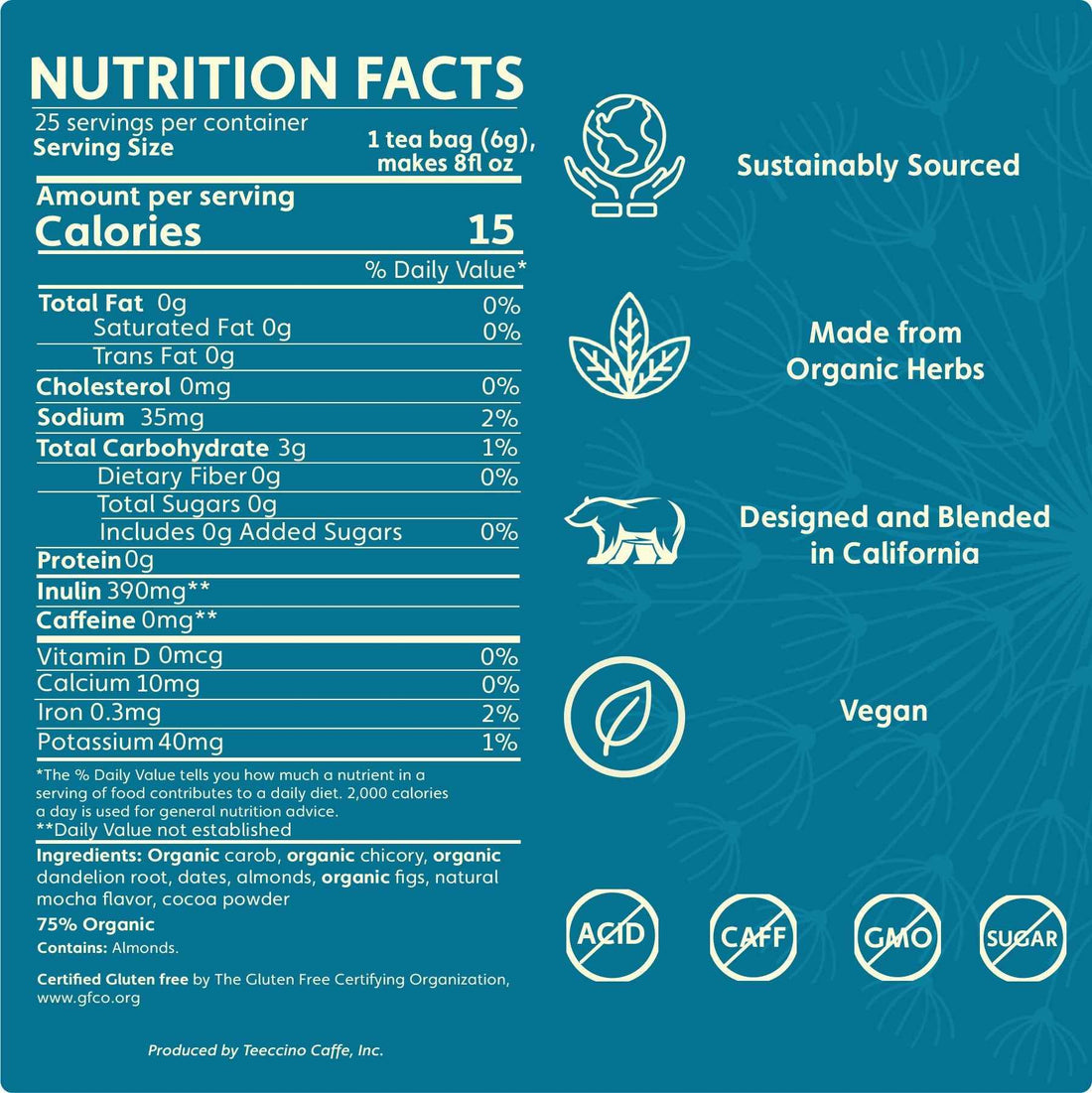 Dandelion Mocha Roasted Herbal Tea