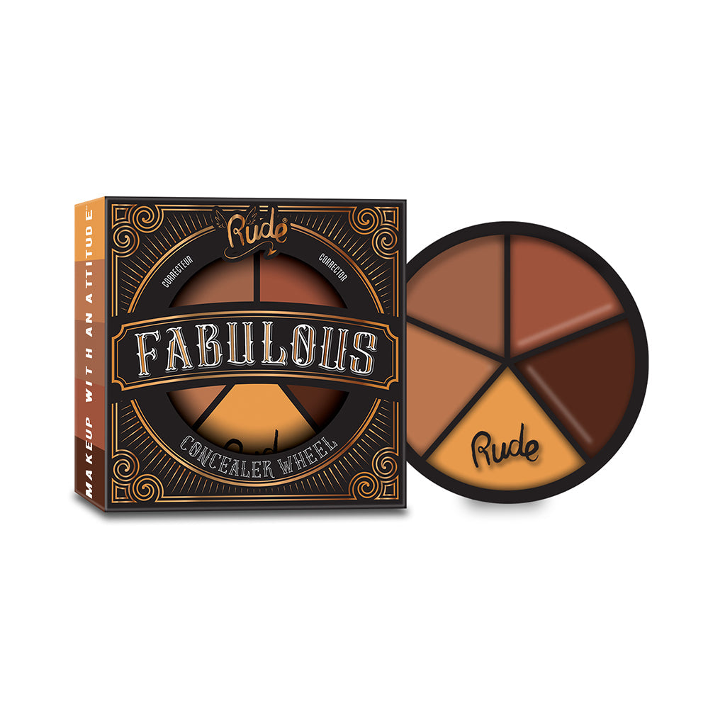 RUDE Fabulous Concealer Wheel - Dark - DestGlow