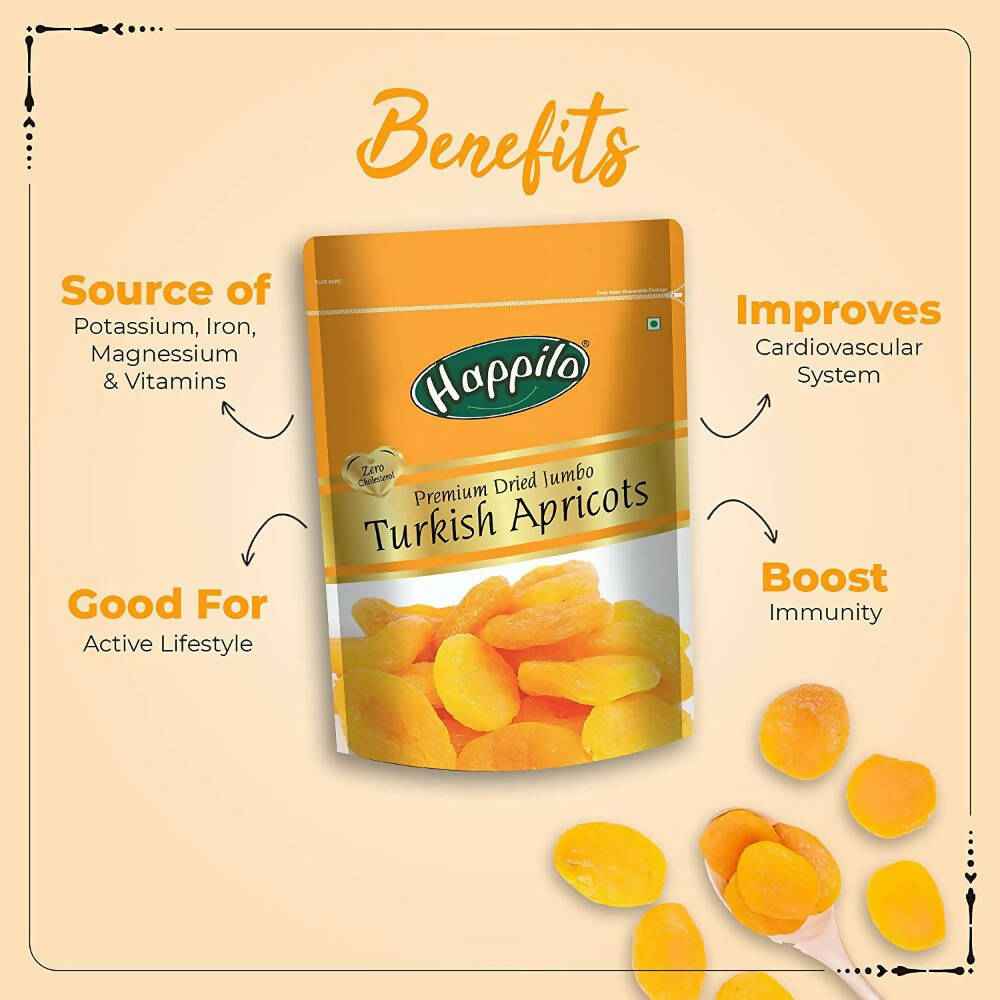 Happilo Premium Californian Almonds, Walnuts Inshell, Afghani Anjeer &amp; Turkish Apricot Combo