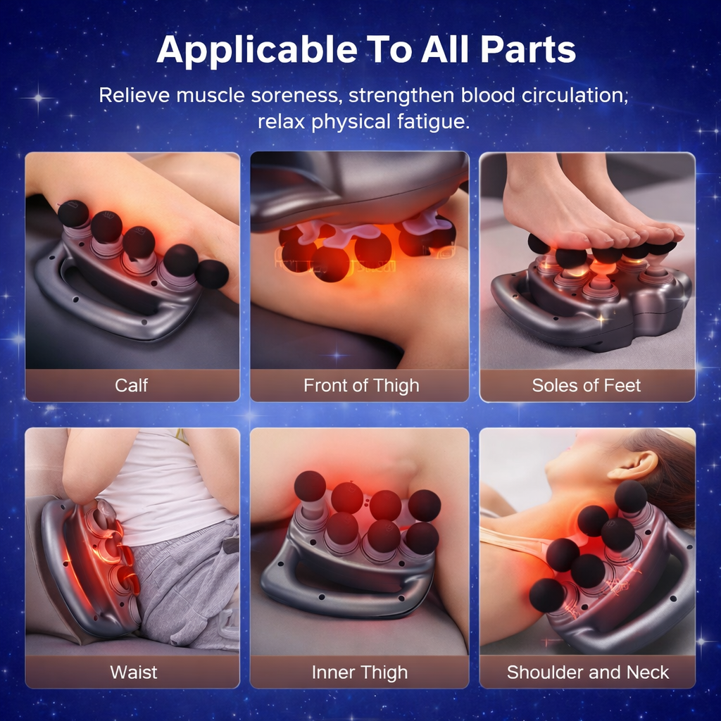 ThermaPulse™ Deep Tissue Massage Gun – Percussion &amp; Heat Therapy Device by Zorelie.co