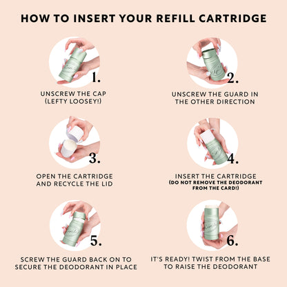 3x Deodorant Refills with Macadamia + Bergamot