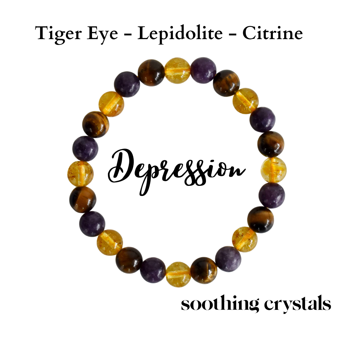 Soothing and Reducing DEPRESSION Crystal Bracelet  DestGlow