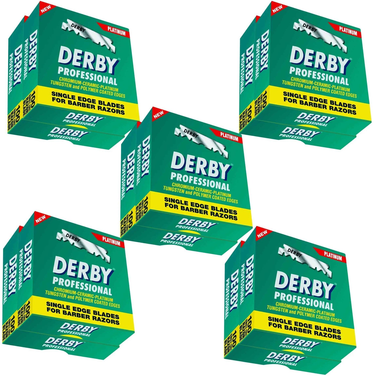 Derby Prof Single Edge Razor Blades 100ct