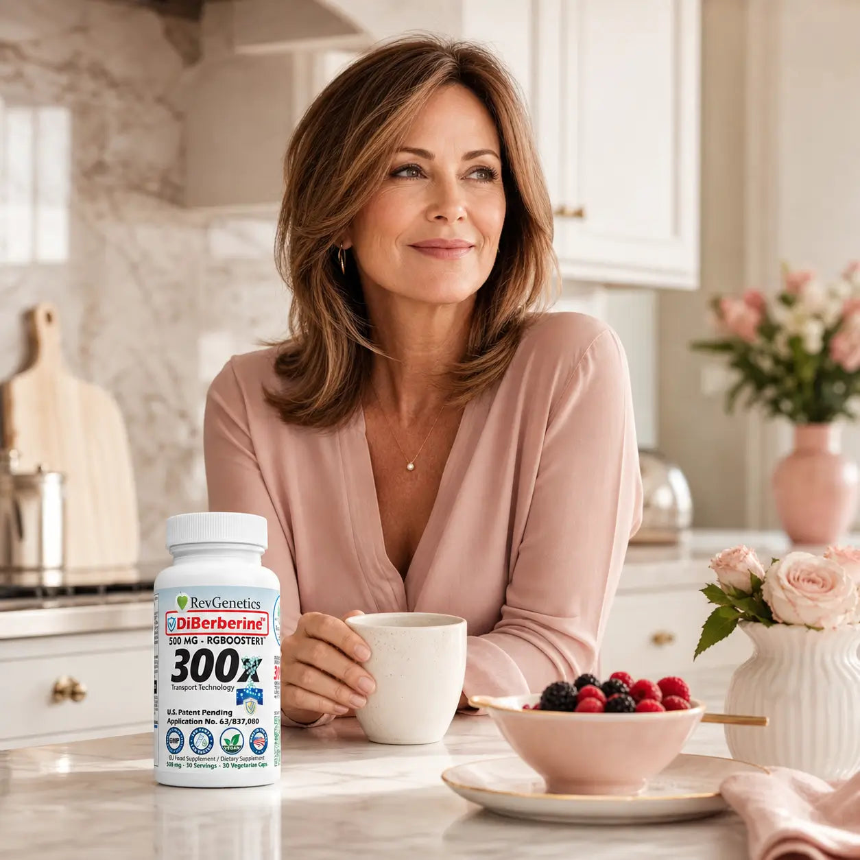 DiBerberine 300x: Dihydro Berberine Enteric + 300x Patent Pending Booster by RevGenetics