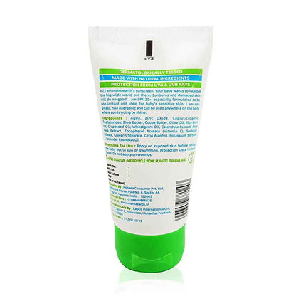 Mamaearth Mineral Based Sunscreen Baby Cream For Protects from UV Rays &amp; Deeply Nourishing &amp; Soothing