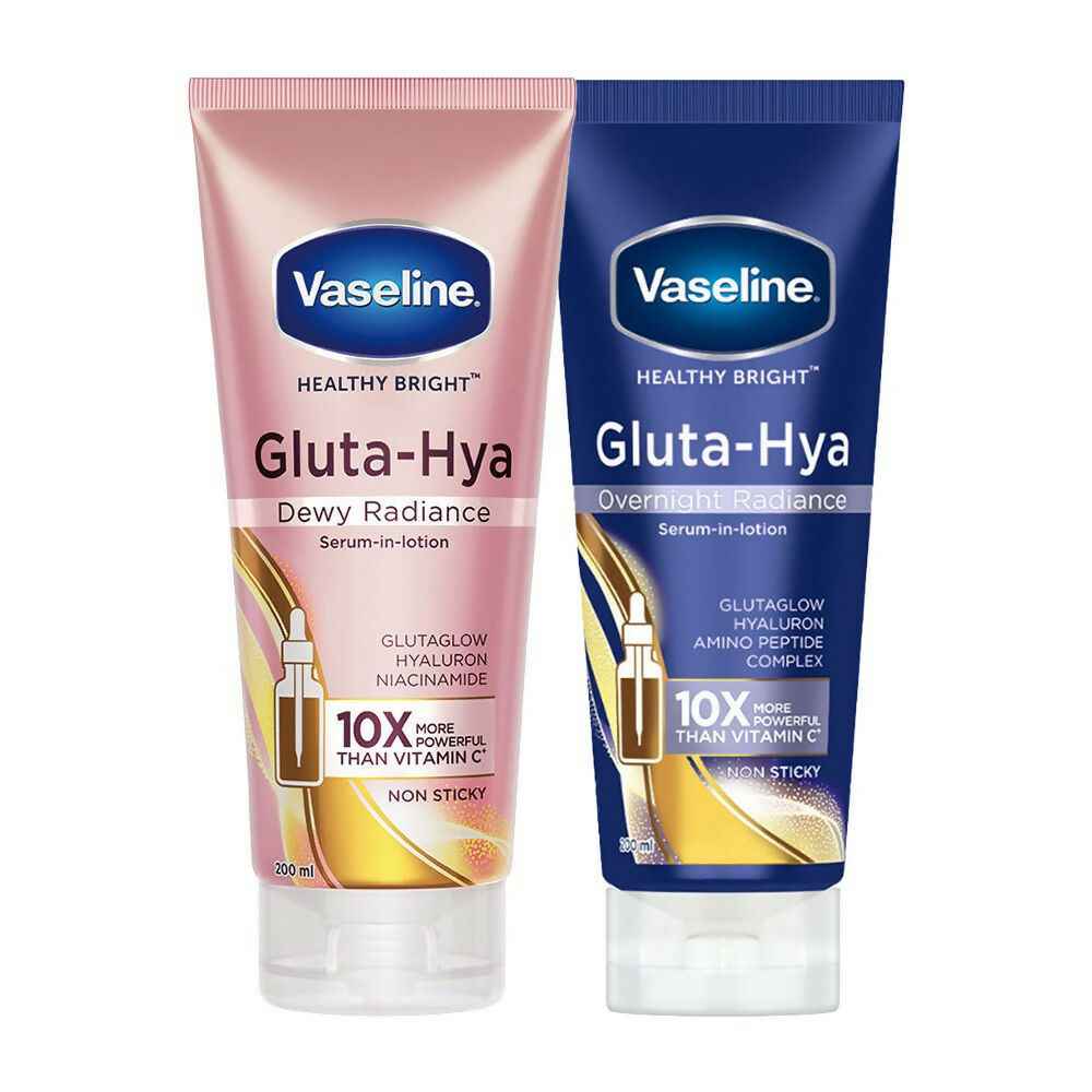 Vaseline Gluta-Hya Dewy Radiance &amp; Overnight Radiance Serum-In-Lotion Combo