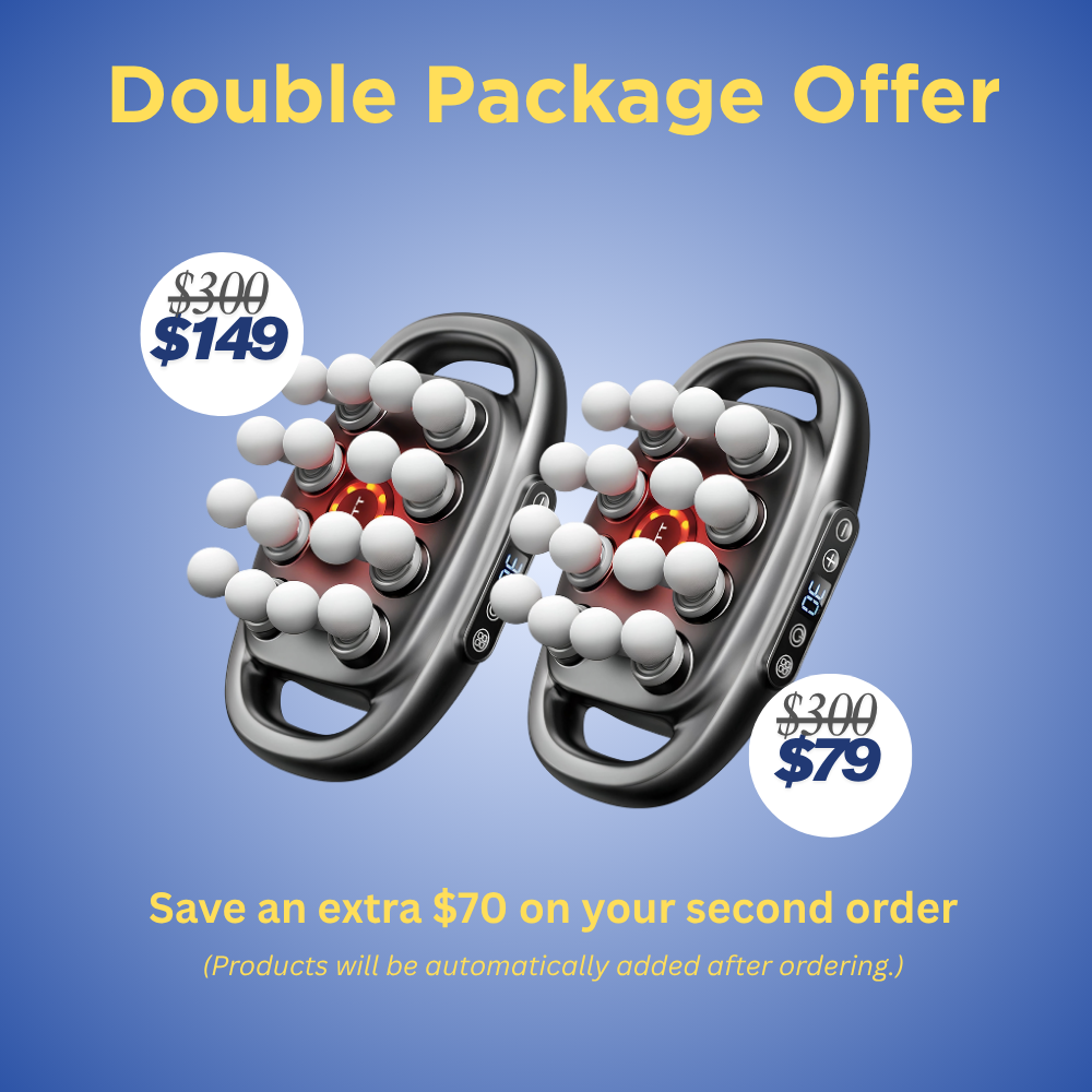 PowerRelief™ Deep Tissue Massage Gun – Percussion &amp; Heat Therapy Device