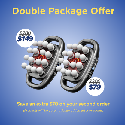 PowerRelief™ Deep Tissue Massage Gun – Percussion &amp; Heat Therapy Device