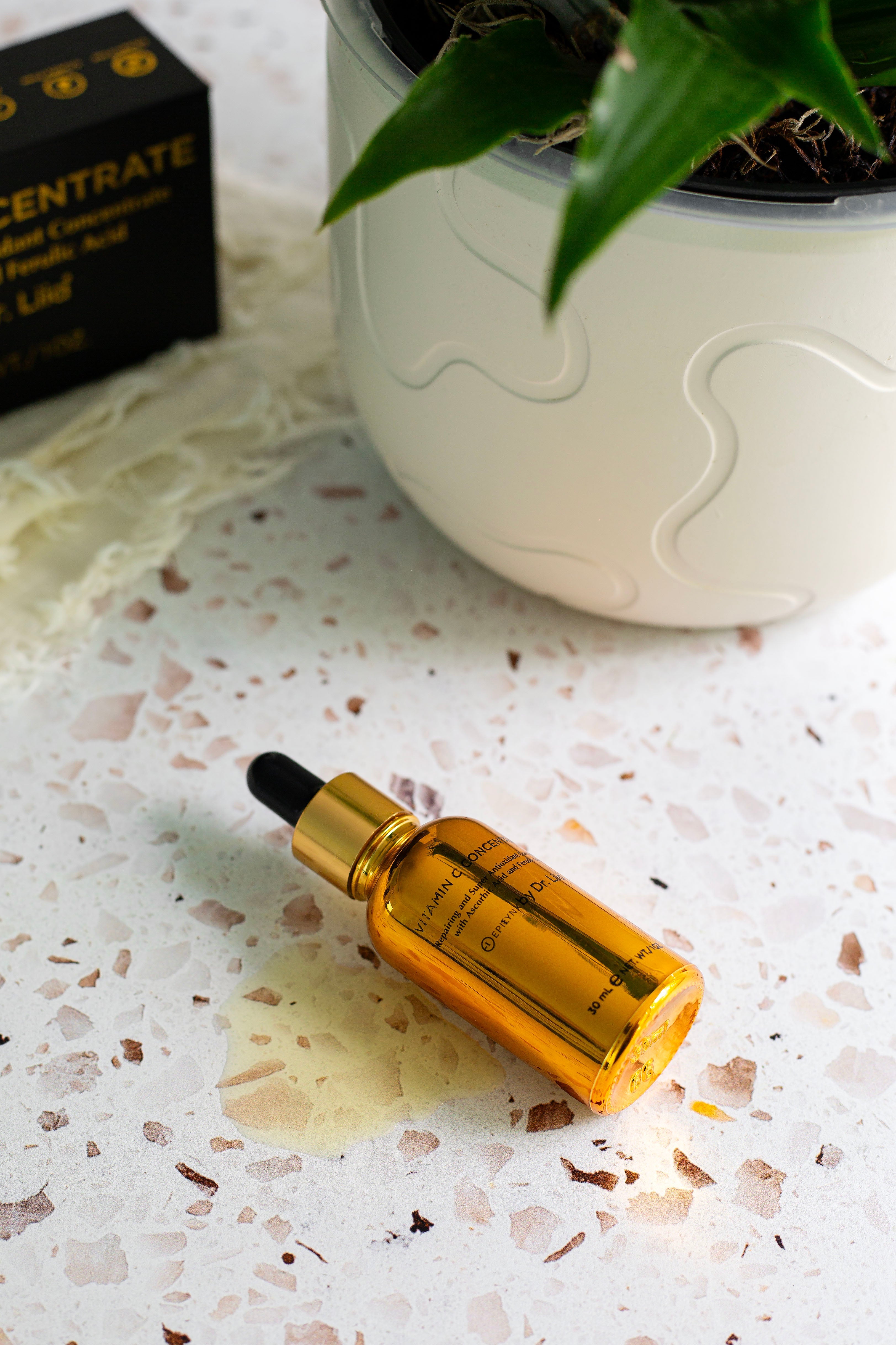 Brightening Vitamin C Glow Serum for Sensitive &amp; Dry Skin – Vegan, Gluten-Free, Anti-Aging, Fragrance-Free by EpiLynx