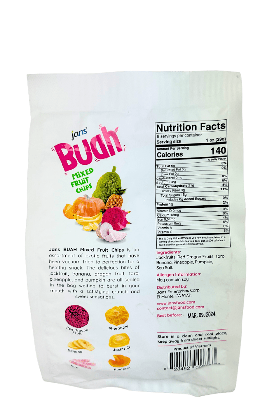 Freeze Dried Mixed Fruit Chips by Country Life Natural Foods