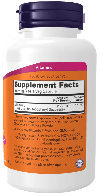 Dry E-400 D-Alpha Tocopheryl by Country Life Natural Foods