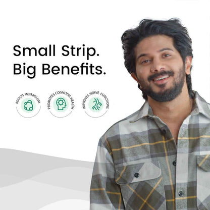 Wellbeing Nutrition Melts Vegan Vitamin B12 Thin Strips-Misty Orange Mint Flavor