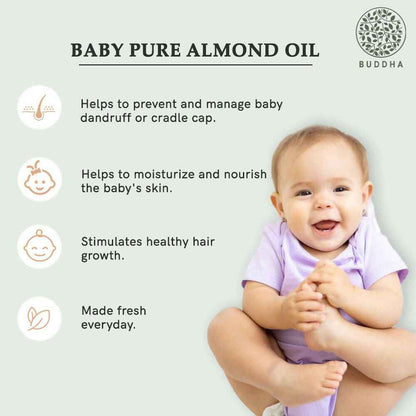 Buddha Natural Baby Almond Oil Extra Virgin Wood Pressed