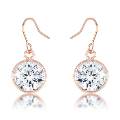 Bezel Solitaire Stud Earrings