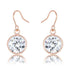 Bezel Solitaire Stud Earrings
