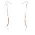 Luna 0.5ct CZ Delicate Moon Drop Earrings