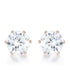 Reign 3.4ct CZ Stainless Steel Stud Earrings