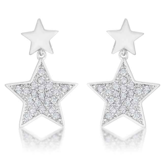 Bianca 0.5ct CZ Star Drop Earrings