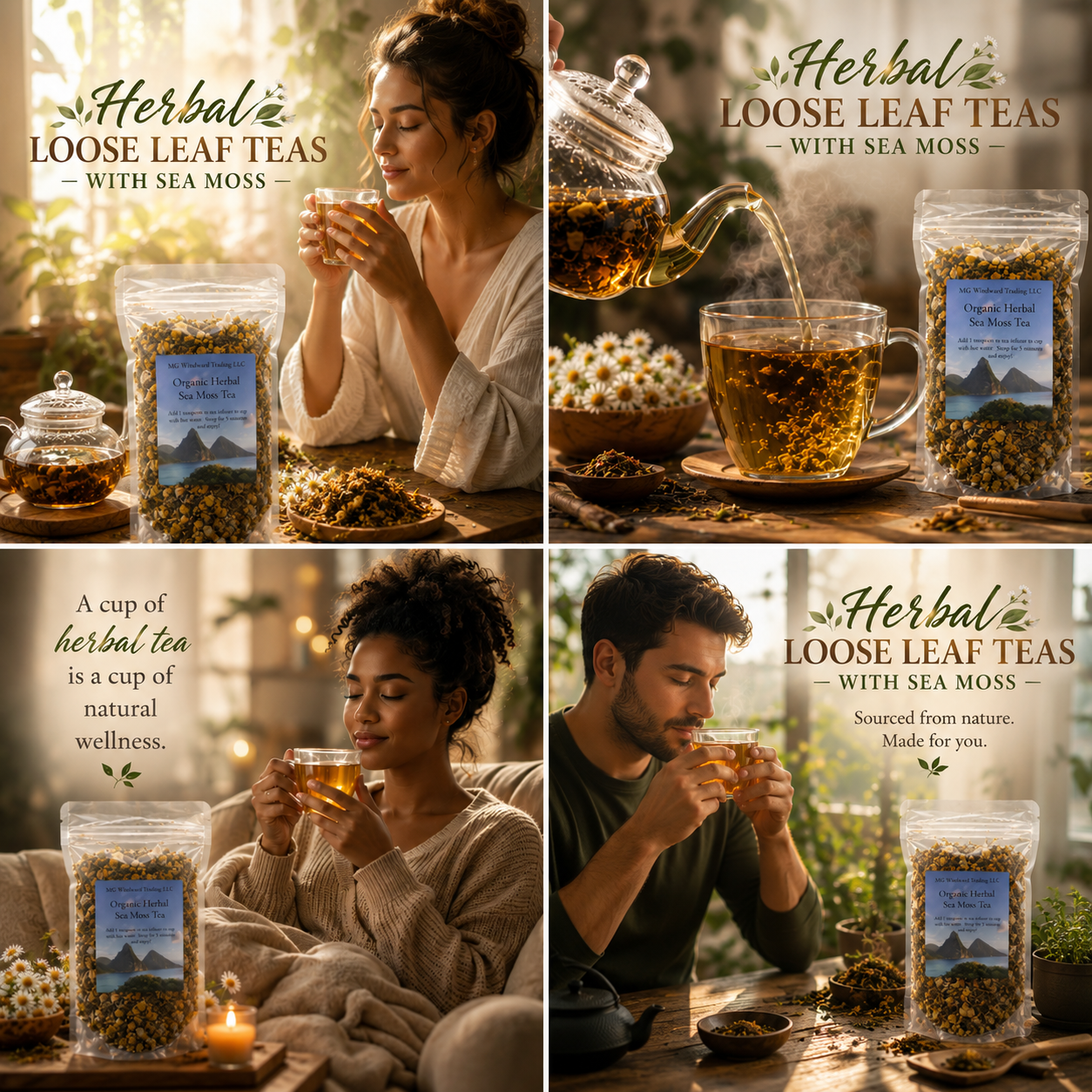 Premium Irish Sea Moss Herbal Teas - DestGlow