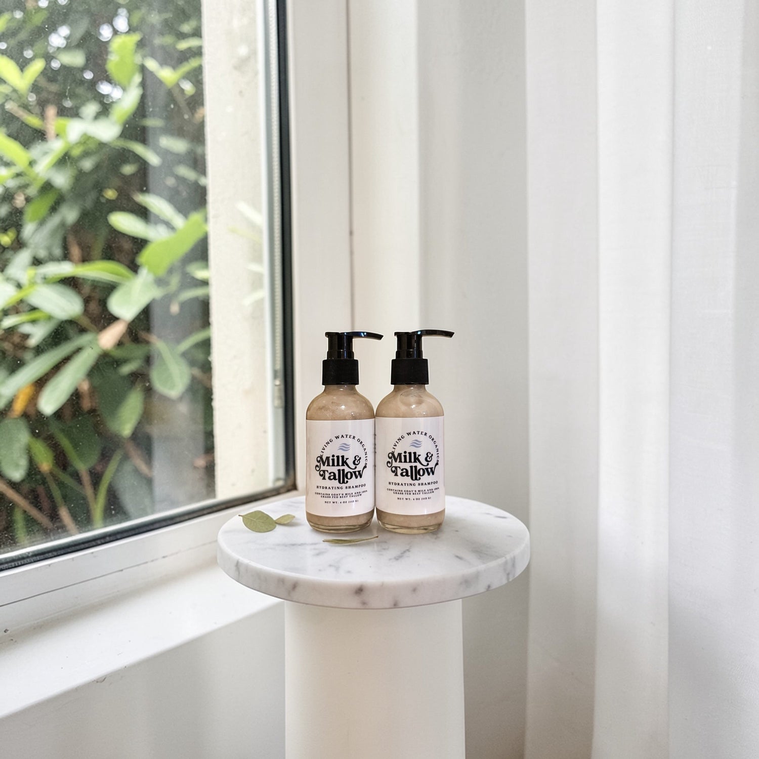 Goat Milk and Tallow Hydrating Shampoo by Living Water Organics
