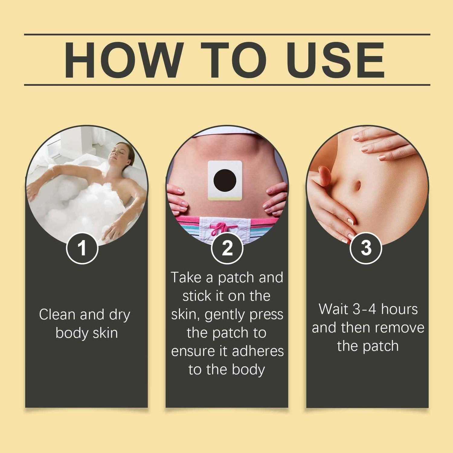 Bee Venom Lymphatic Drainage Weight Loss Patch, Lymphatic Slimming Paste Shaping Slimming Digestion Health Vitality Detumescence Care Body Shaping Considerate