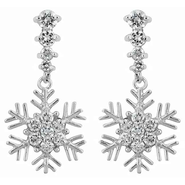 Snowflake Drop Earrings