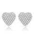 Special Pave Heart Earrings