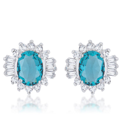 Chrisalee 3.3ct CZ Classic Stud Earrings in Pink