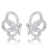 .45 Ct CZ Butterfly Stud Earrings