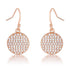 .6 Ct Elegant CZ Plated Disk Earrings