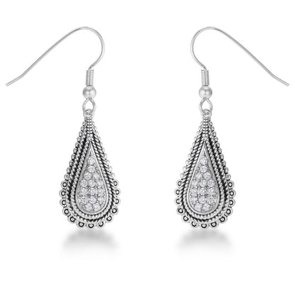 .45 Ct Tear Drop Earrings with CZ