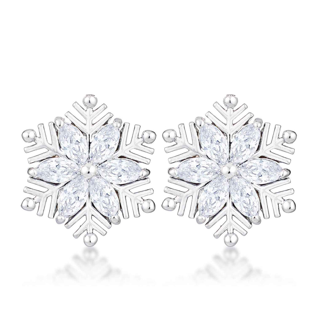 Marquise Snowflake Earrings